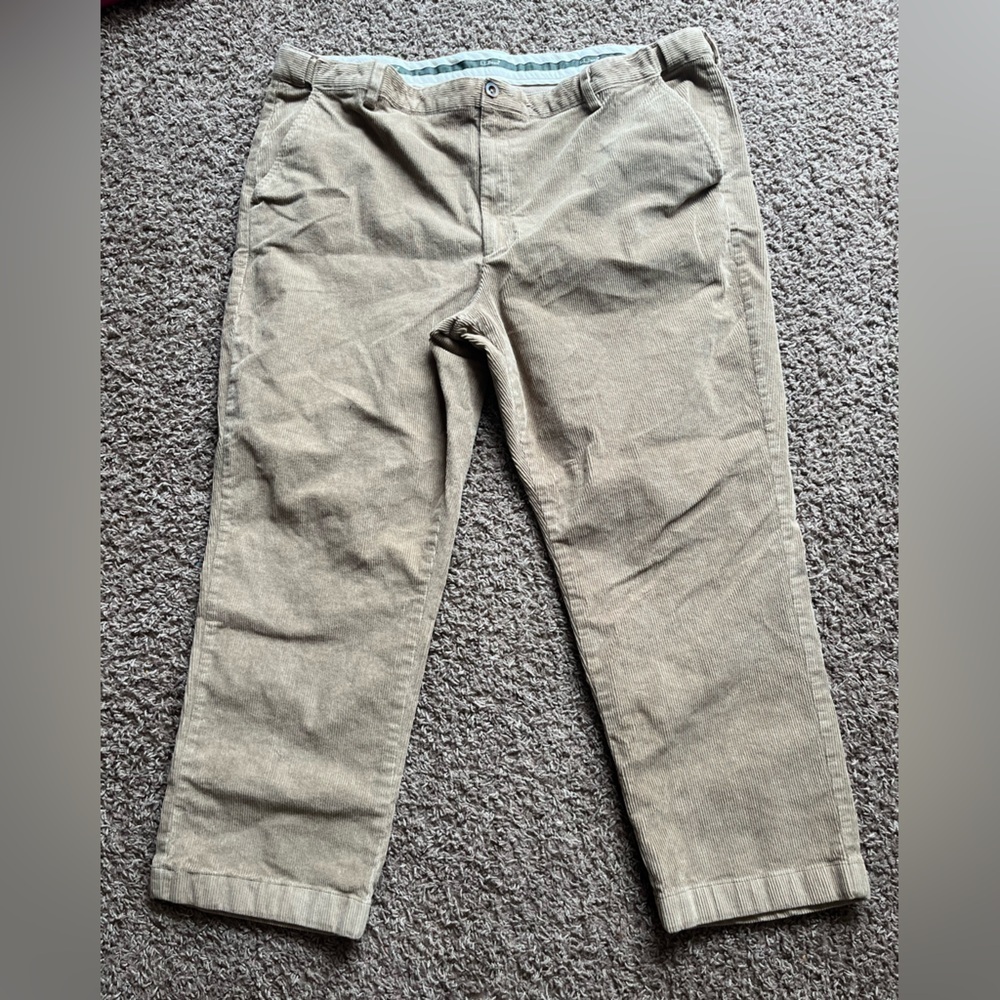 L.L.Bean Corduroy Pants Mens 44x28 Comfort Waist Stretch Workwear Casual Big - Picture 1 of 5